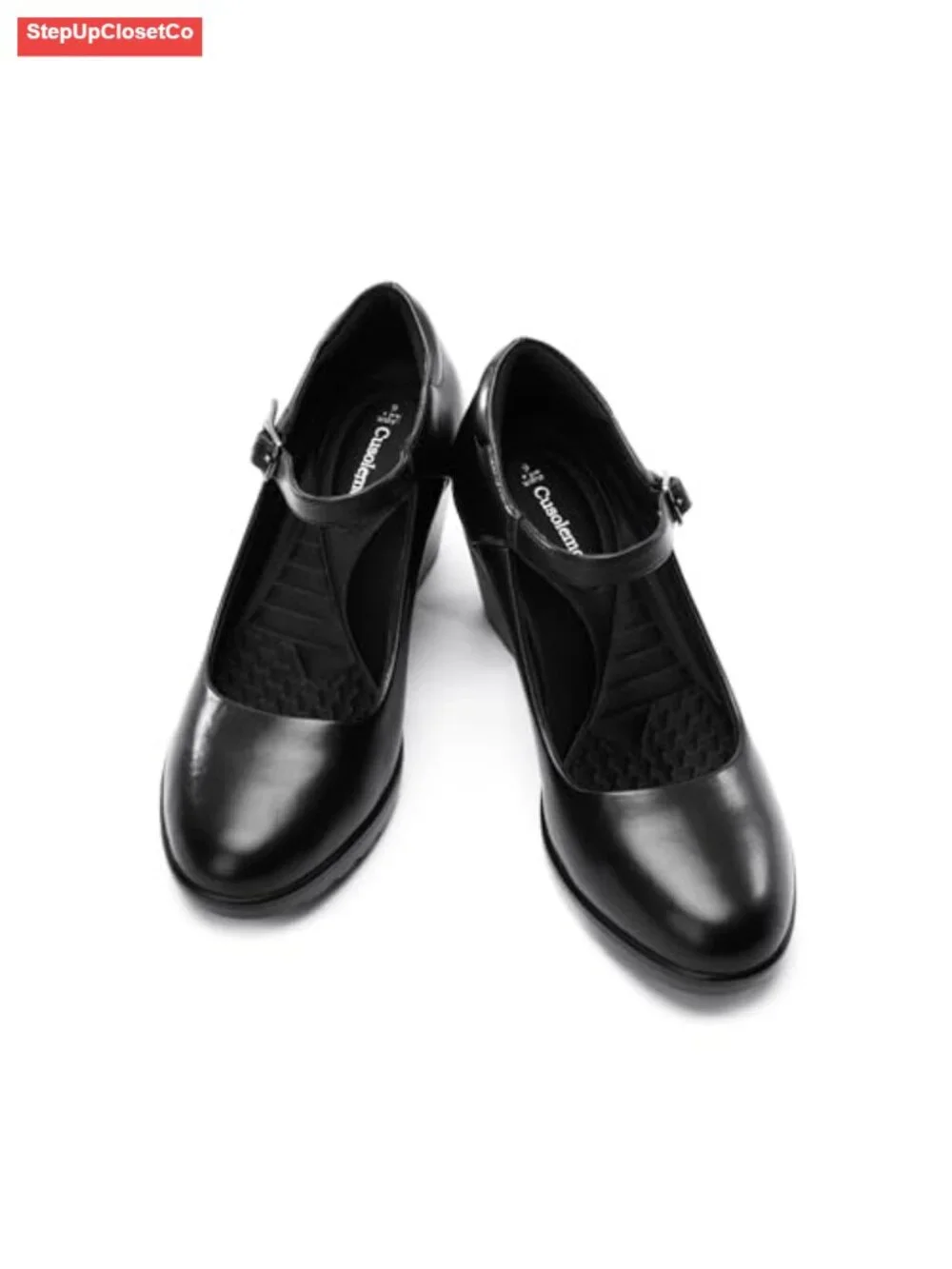 Mary Jane Heels with Arch Support, Chunky Block Heel Pumps for Women,